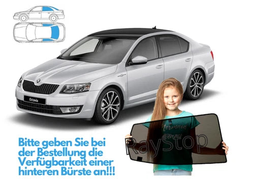 Parasolare pentru Skoda Octavia III 3 Liftback, set 3 piese