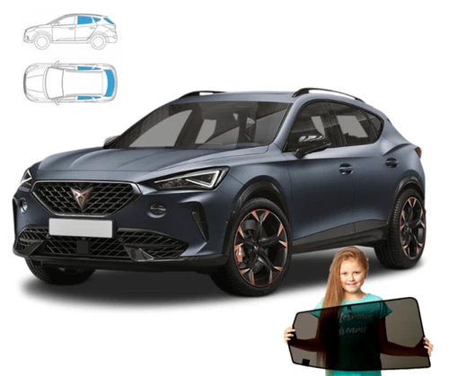 Parasolare pentru Cupra Formentor din 2020 încoace - panouri spate + lunetă