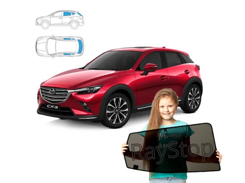 Parasolare pentru Mazda CX-3 din 2014 încoace, panouri spate + lunetă, set de 5 piese