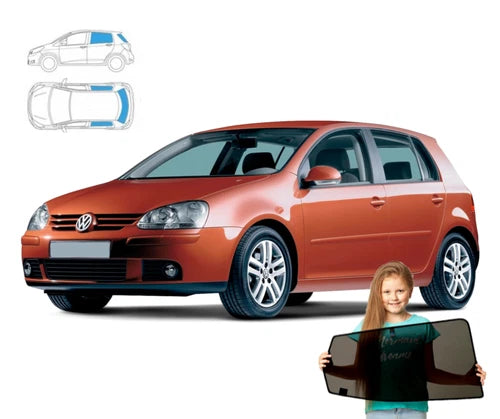 Parasolar pentru VW Golf 5 V hatchback 03'-09' + lunetă, set 4 piese