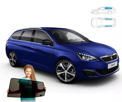 Parasolare pentru Peugeot 308 2 Estate 13'-21' set 4 panouri spate