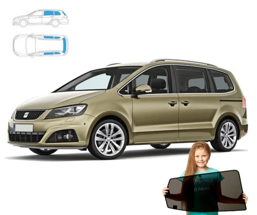 Parasolar pentru Seat Alhambra 2 10'-20' panouri spate + lunetă