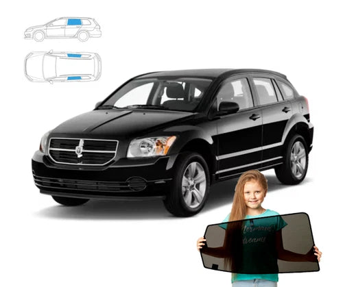 Parasolare pentru Dodge Caliber 2006-2011, parasolare din 2 piese cu magneți