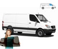Parasolar pentru Mercedes-Benz Sprinter 2 II W906 furgonetă 06-19, 2 piese, montare magnetică
