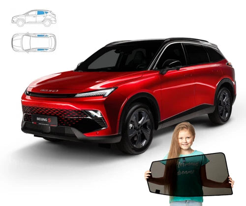 Parasolar pentru Baic Baijing 5V SUV din 2022 încoace - set de 4 piese cu magneți, RayStop