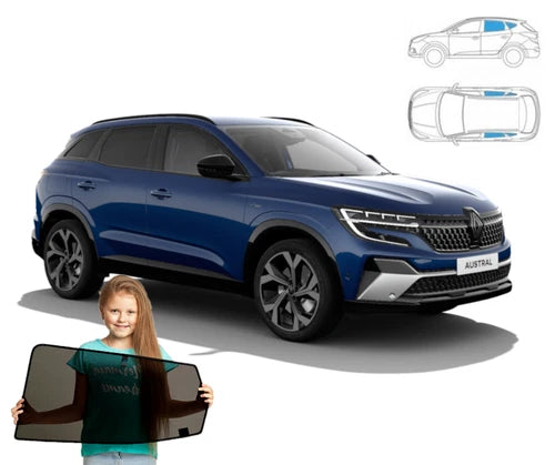 Parasolar pentru Renault Austral SUV din 2022 încoace - set de 4 piese cu magneți, RayStop