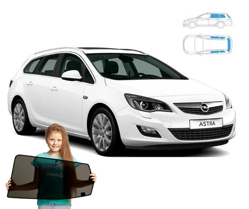 Parasolare pentru Opel Astra J Sport Tourer Estate 2009-2015, set de 6 piese cu magneți
