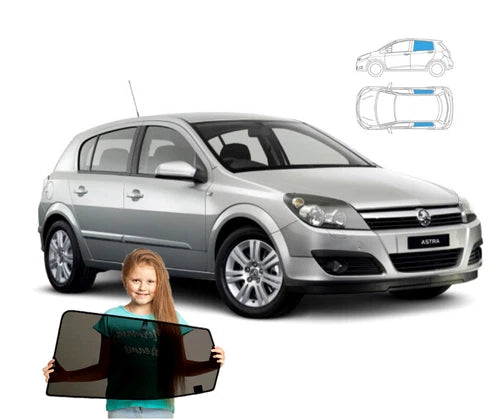 Parasolare pentru Opel Astra H HTB cu 5 uși, an fabricație 2004-2014, parasolare din 2 piese