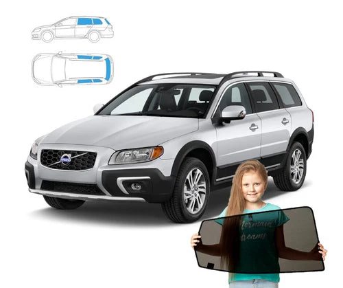 Parasolare cu magneți pentru Volvo XC70 II 2 MY07-16 Estate, set de 5