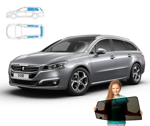 Parasolare pentru Peugeot 508 1 Estate 10'-18' Panouri spate + lunetă