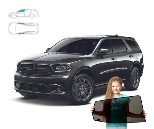 Parasolare pentru părțile laterale față ale Dodge Durango 3 III SU, din 2 piese, cu magneți