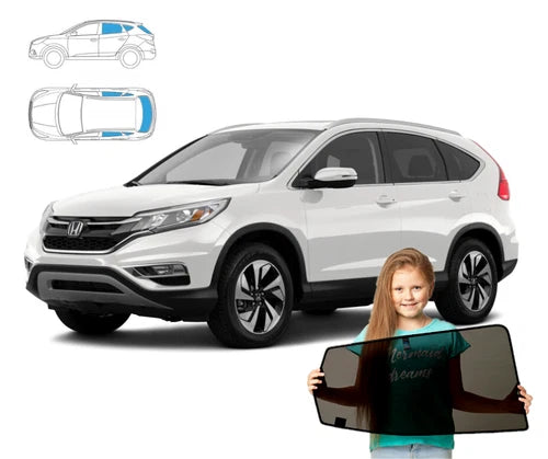 Parasolare pentru Honda CR-V IV 4 (2012-2018) panouri spate + lunetă