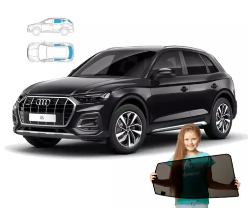 Parasolare pentru Audi Q5 2 II, modele din 2016 încoace - set de 6 parasolare cu magneți
