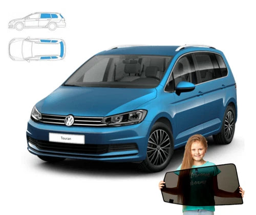 Parasolare pentru VW Touran 2 II 10-15' Panouri spate + lunetă