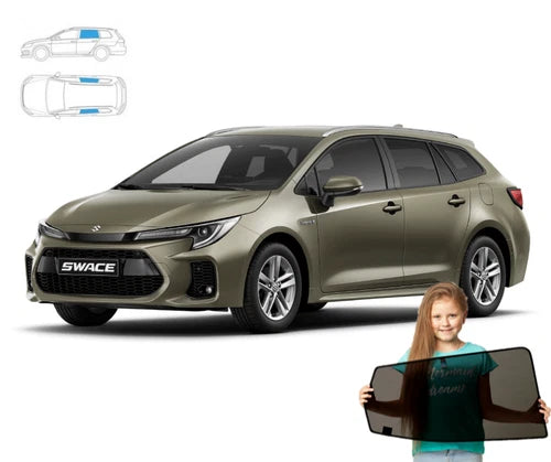 Parasolar pentru Suzuki Swace station wagon 2020, set 2 piese cu magneți