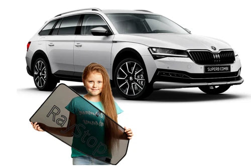 Parasolare cu magneți pentru Skoda Superb III 3 Break (set de 2 piese)
