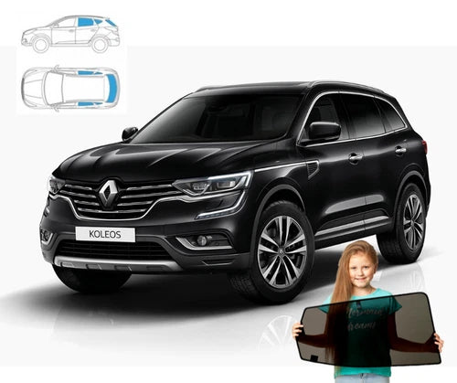 Parasolare pentru Renault Koleos (II) 2016, panouri spate + lunetă
