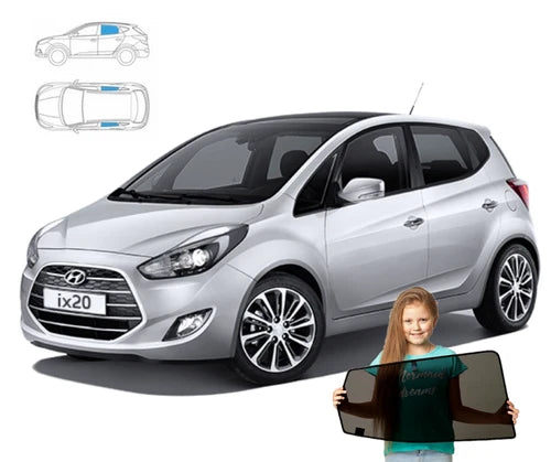 Parasolare pentru Hyundai IX20 2010-2019, panouri spate, 2 bucăți