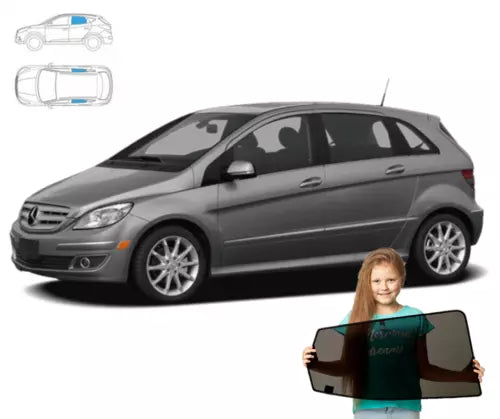 Parasolar pentru Mercedes Clasa B (I) W245 monovolum 05-11' set 2 piese cu magneți