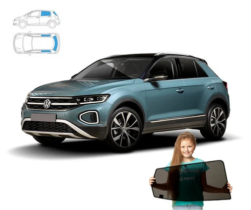 Parasolare pentru Volkswagen T-Roc din 2017 - panouri spate + lunetă