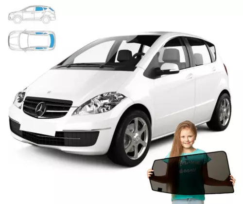 Parasolar pentru Mercedes-Benz Clasa A (II) W169 HB 04-12' set de 5 piese cu magneți