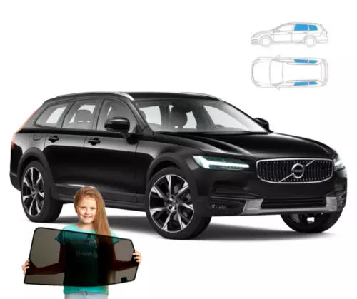 Parasolar pentru Volvo V90 break din 2016 încoace, set de 4 piese cu magneți, RayStop