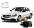 Parasolar pentru Mercedes-Benz Clasa C W205 sedan 14-21, 2 piese, cu magneți