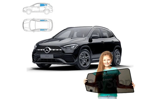 Parasolare pentru crossover Mercedes GLA II 2 H247 din 2019, set de 4 bucăți, parasolare