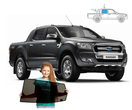 Parasolare pentru Ford Ranger 5 V 2011-2022, set 3 bucăți, cu 4 uși