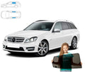 Parasolar pentru Mercedes-Benz Clasa C W204 Estate 07-14, set de 2 piese cu magneți