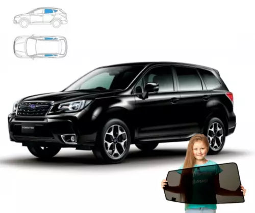 Parasolare pentru Subaru Forester 4, panouri spate 12'-18', set 4 piese