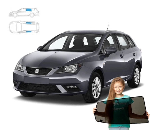 Parasolare pentru Seat Ibiza IV 4 Estate 08-17, set 2 parasolare cu magneți