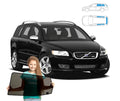 Parasolare pentru Volvo V50 Estate, set de 5 piese cu magneți