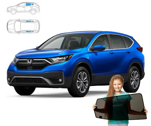 Parasolare pentru Honda CR-V 5V 2016-2023, panouri spate, set de 4 piese cu magneți
