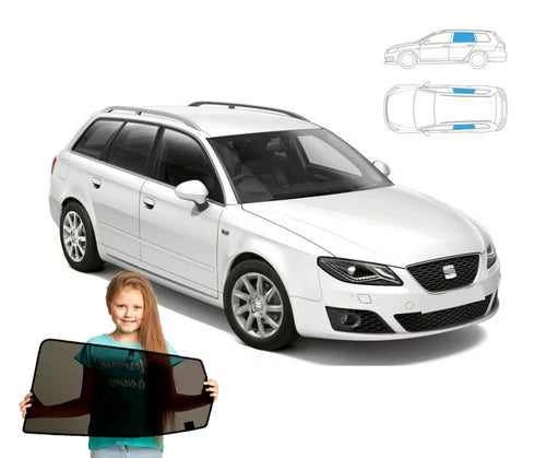 Parasolare pentru Seat Exeo break 2008-2014, parasolare din 2 piese cu magneți