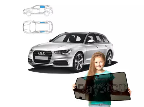 Parasolare pentru Audi A6 C7 break 11-18, parasolare din 2 piese cu magneți