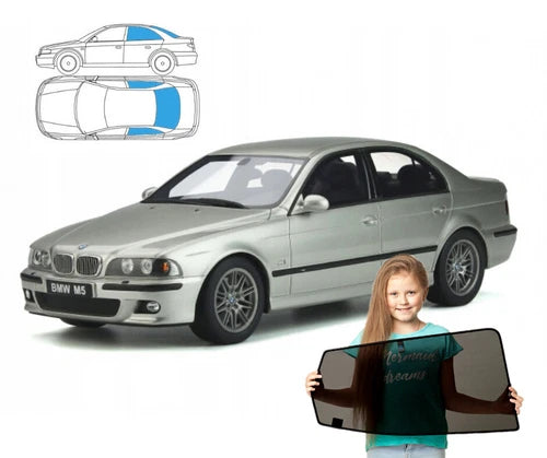 Parasolare pentru BMW Seria 5 E39 sedan, panouri spate + lunetă
