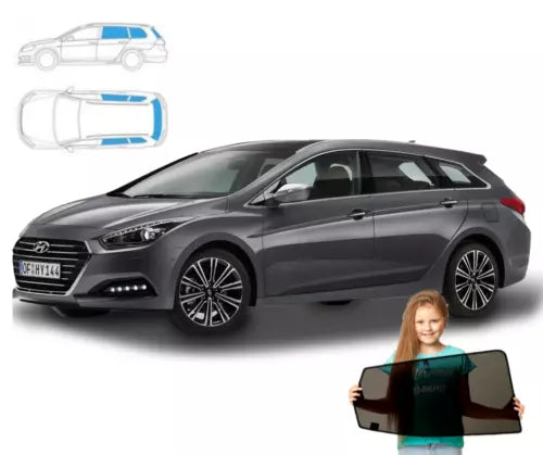 Parasolare pentru Hyundai i40 Estate 11'-19' + lunetă, set 5 piese