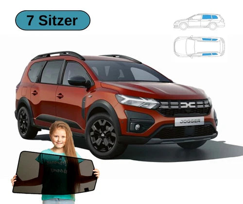Parasolare pentru Dacia Jogger 7 locuri 2021 - Set 4 parasolare cu magneți