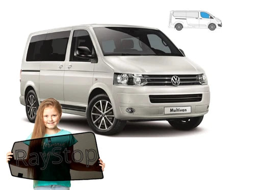 Parasolare pentru Volkswagen T5, geamuri laterale față, set de 2 piese