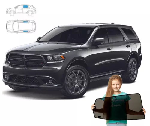 Parasolar pentru Dodge Durango 3 III SUV 2010 - set de 2 piese cu magneți