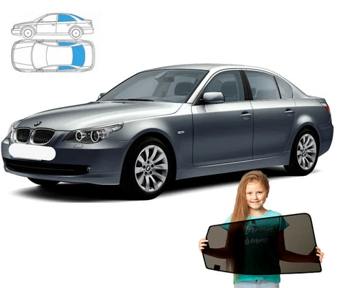 Parasolar pentru BMW Seria 5 E60 Sedan de la 03'-10' + lunetă, set 3 piese