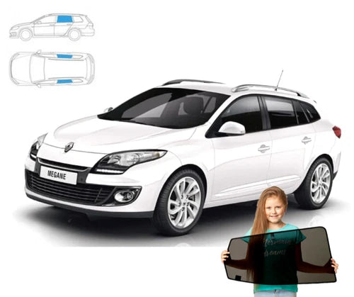 Parasolare pentru Renault Megane 3 Estate 08'-15', panouri spate, 2 bucăți