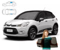 Parasolar pentru Citroen C3 II 2 09-16 Hatchback, set 2 piese cu magneți