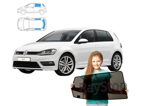 Parasolare pentru VW Volkswagen Golf VII 7, set de 4 parasolare
