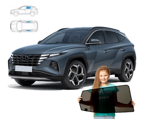 Parasolare pentru Hyundai Tucson 4 IV din 2020, parasolare din 2 piese cu magneți