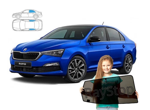 Parasolare pentru Skoda Rapid Liftback (2012 încoace), set de 2 piese