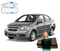 Parasolar pentru Chevrolet Aveo T250 2 II Sedan 05-11, set de 2 piese cu magneți
