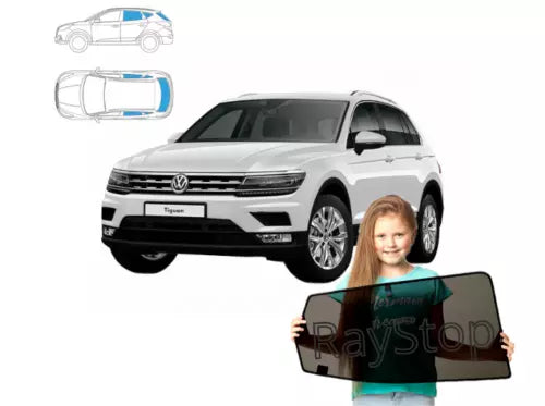 Parasolare pentru VW Volkswagen Tiguan II 2 2015+ Set 8 parasolare