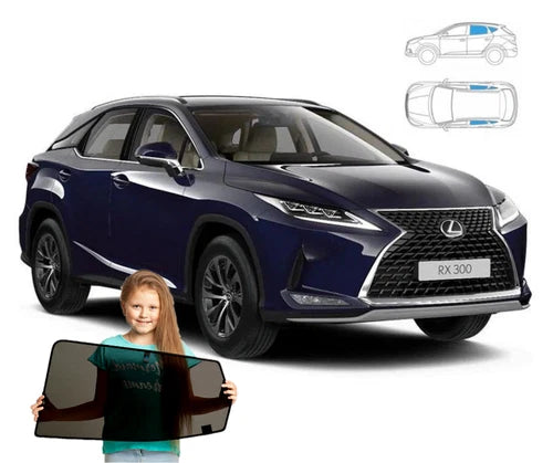 Parasolare pentru Lexus RX 4 IV din 2015 încoace, set de 4 piese cu magneți